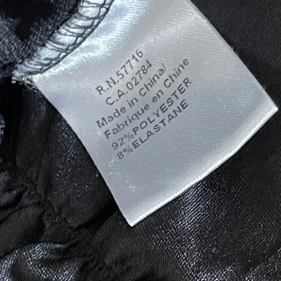 Papillon Black Textured Sweetheart Dress Thick Straps Bodycon Size Large - Picture 6 of 6